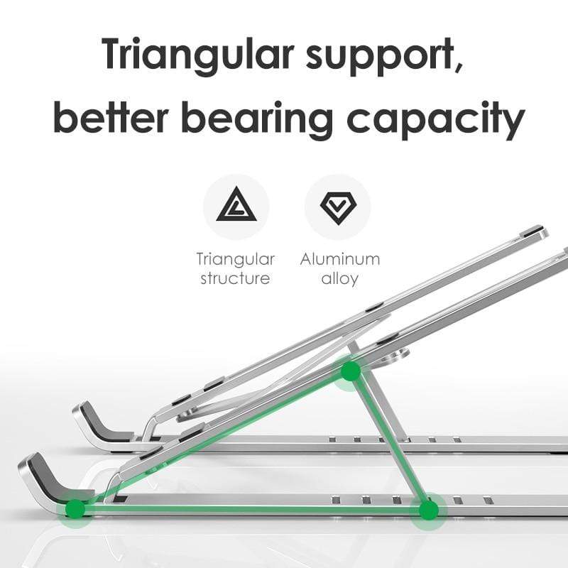 Adjustable Aluminum Laptop Riser – X Style